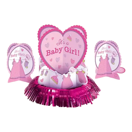 Baby Shower Girl table decoration kit (23 pieces)