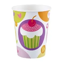 Cupcake Birthday Cup 25cl (Set of 8)