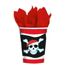 Pirate Party paper cup (set of 8)