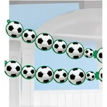 Paper garland Football 243x14cm