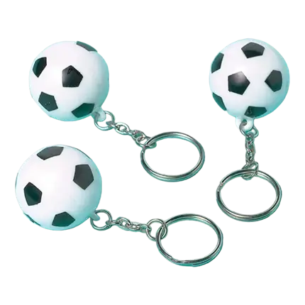 12 Football Keyrings ø3cm