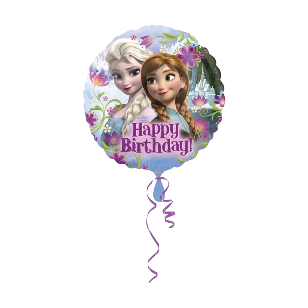 Happy Birthday Balloon Snow Queen ø43cm