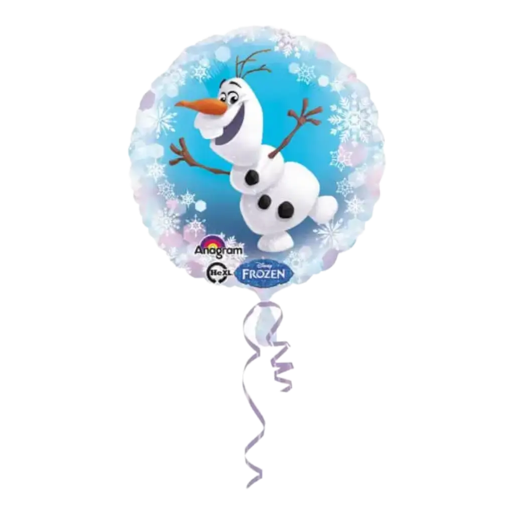 Olaf Snow Queen aluminium ball ø43cm