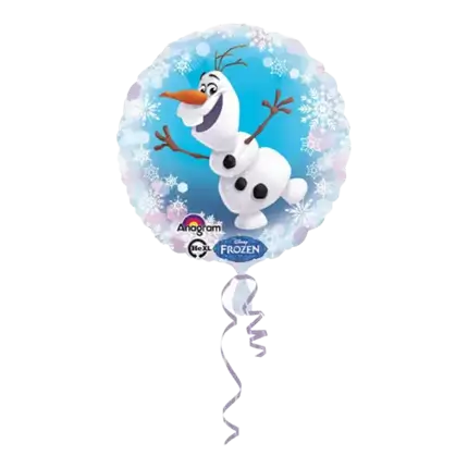 Olaf Snow Queen aluminium ball ø43cm