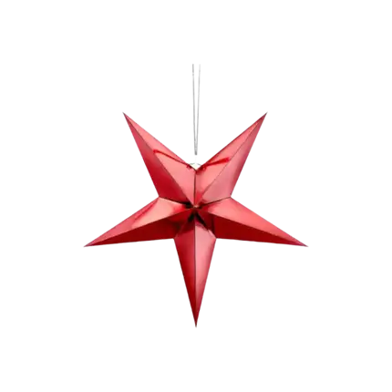 Red paper star 45cm