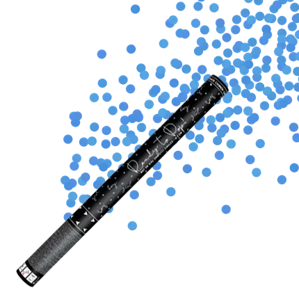Gender Reveal Giant Confetti Cannon Blue