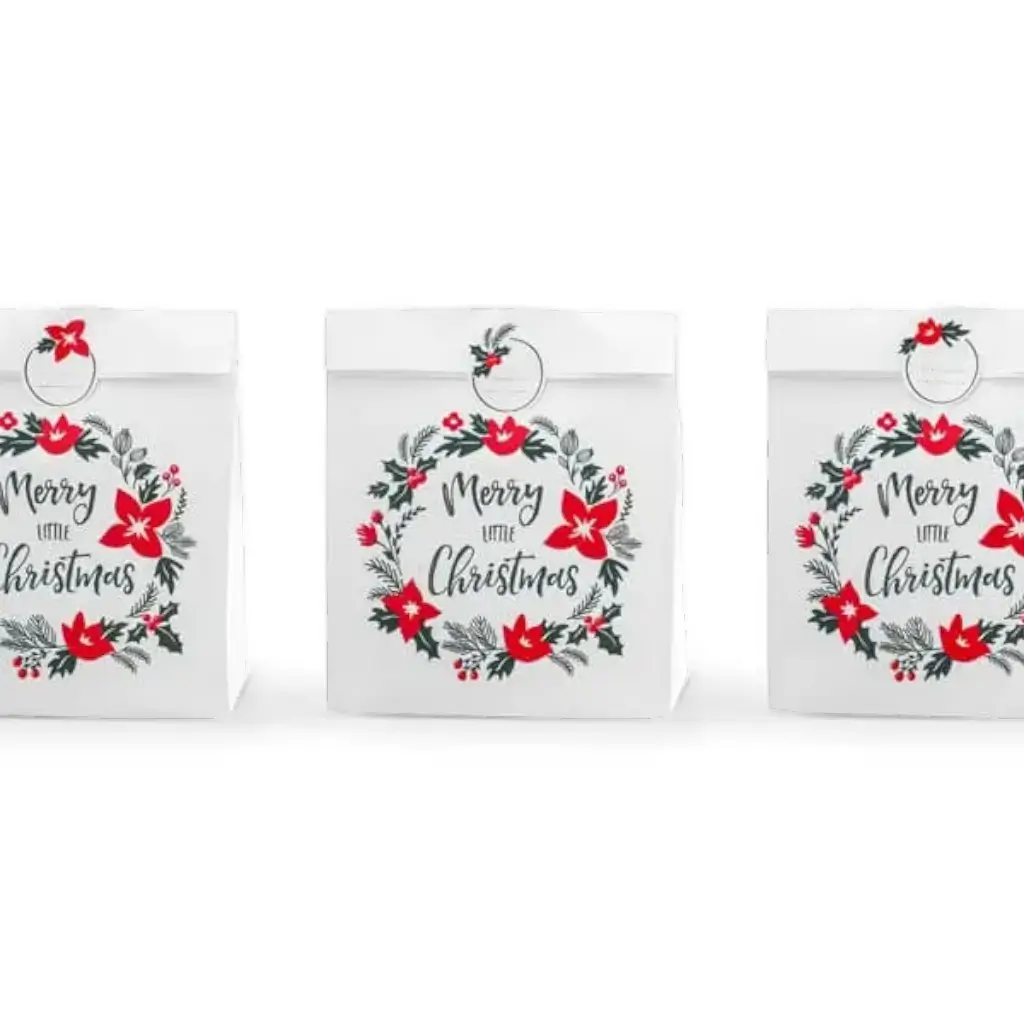 Merry Little Christmas gift bag (3 pieces)
