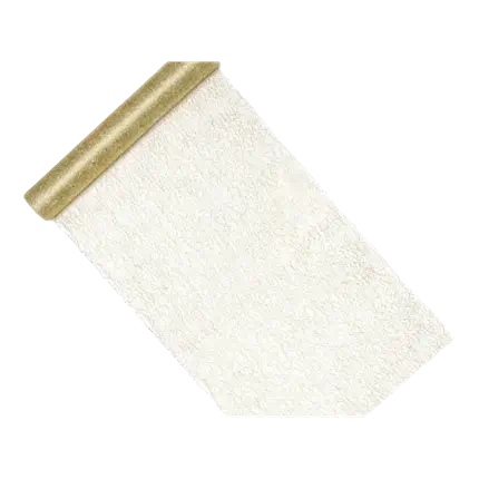 Table runner in gold mesh 0,36x9m