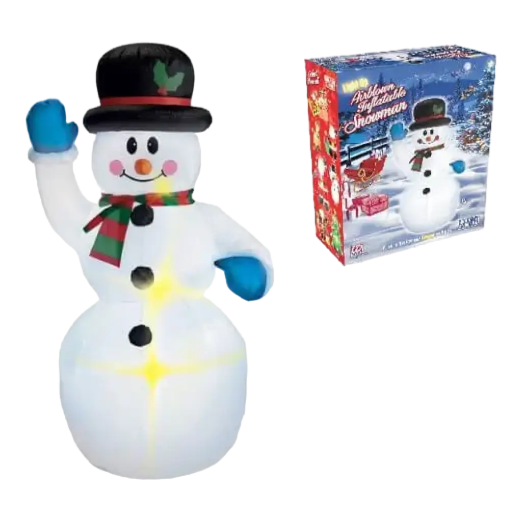  Inflatable Snowman with light 150cm