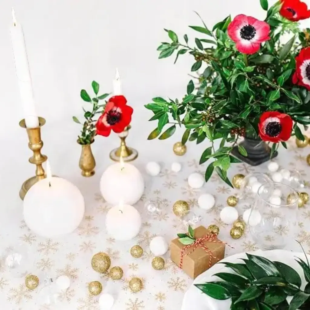 Round candle white matt ø 8cm