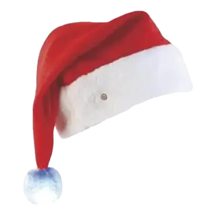 LUXURY Christmas hat with luminous pompom