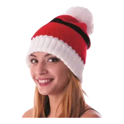 Red knitted Christmas hat