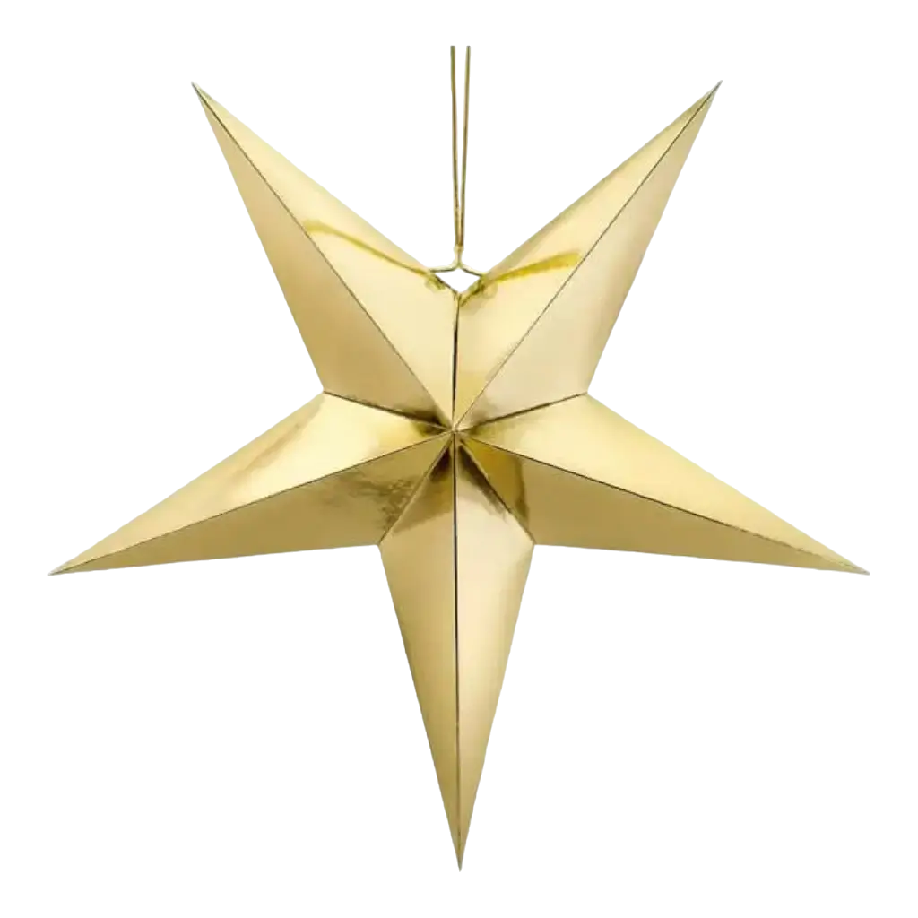 Gold paper star 70cm