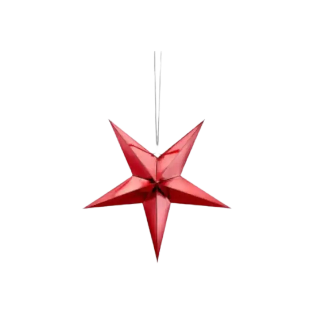 Red paper star 30cm