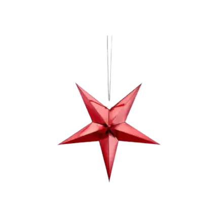 Red paper star 30cm