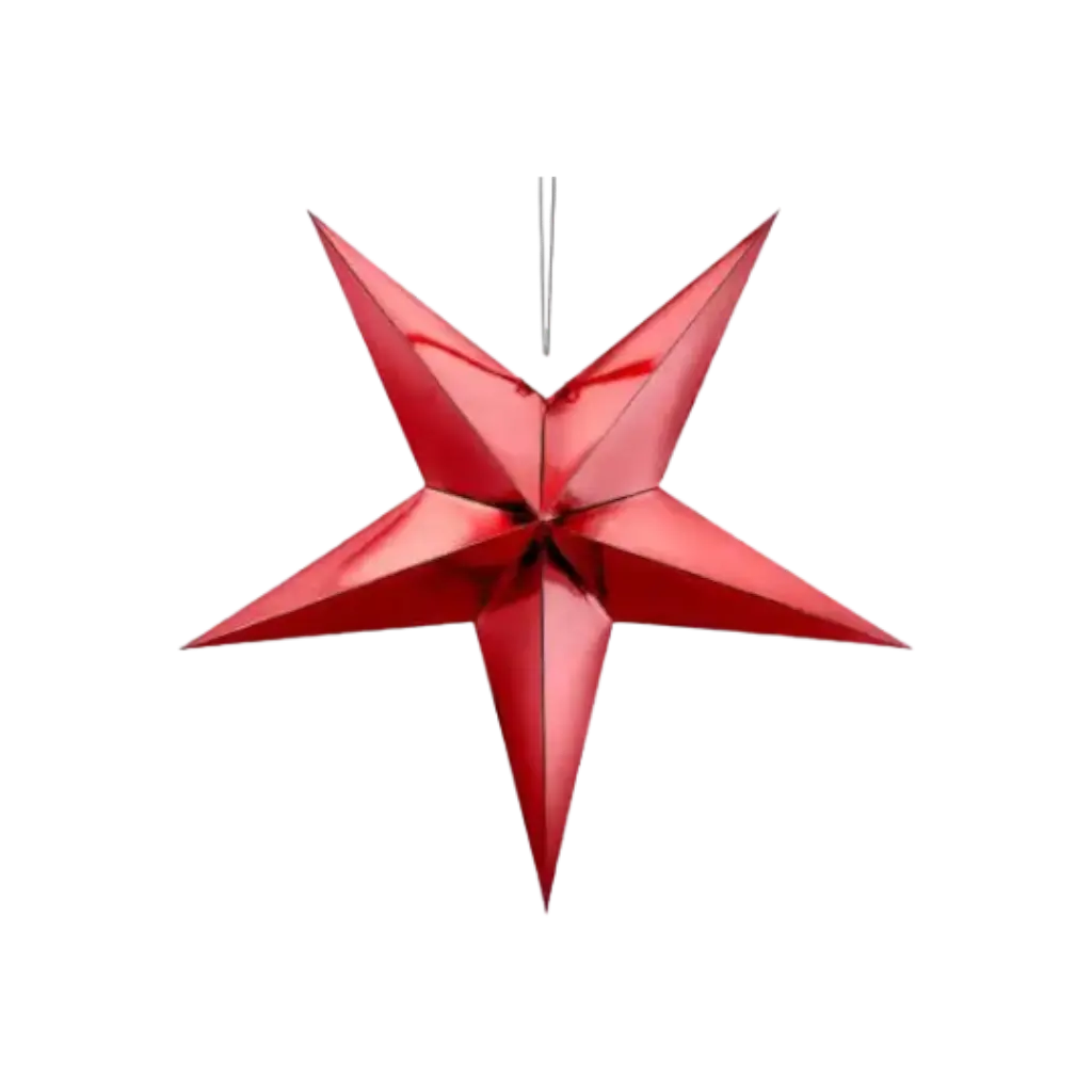 Red paper star 70cm