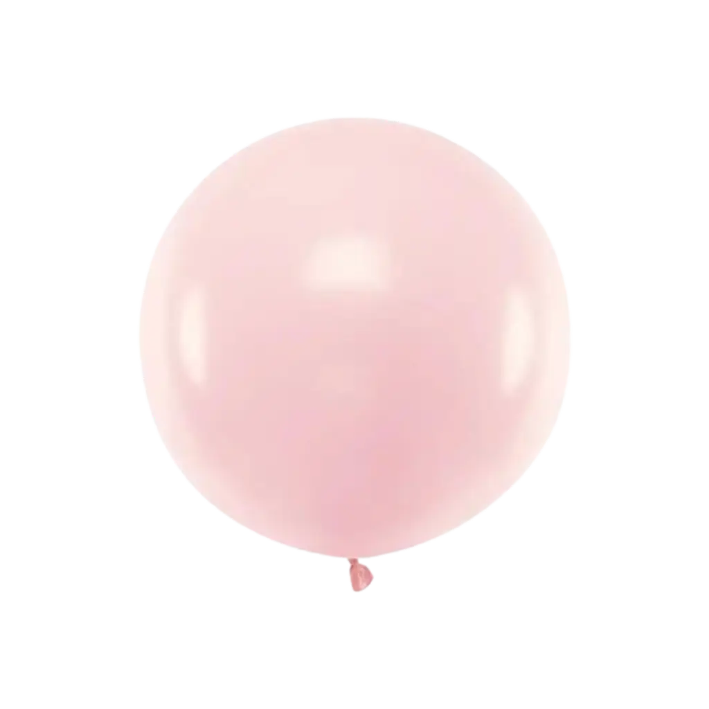 Round balloon Light Pink Pastel ø60cm