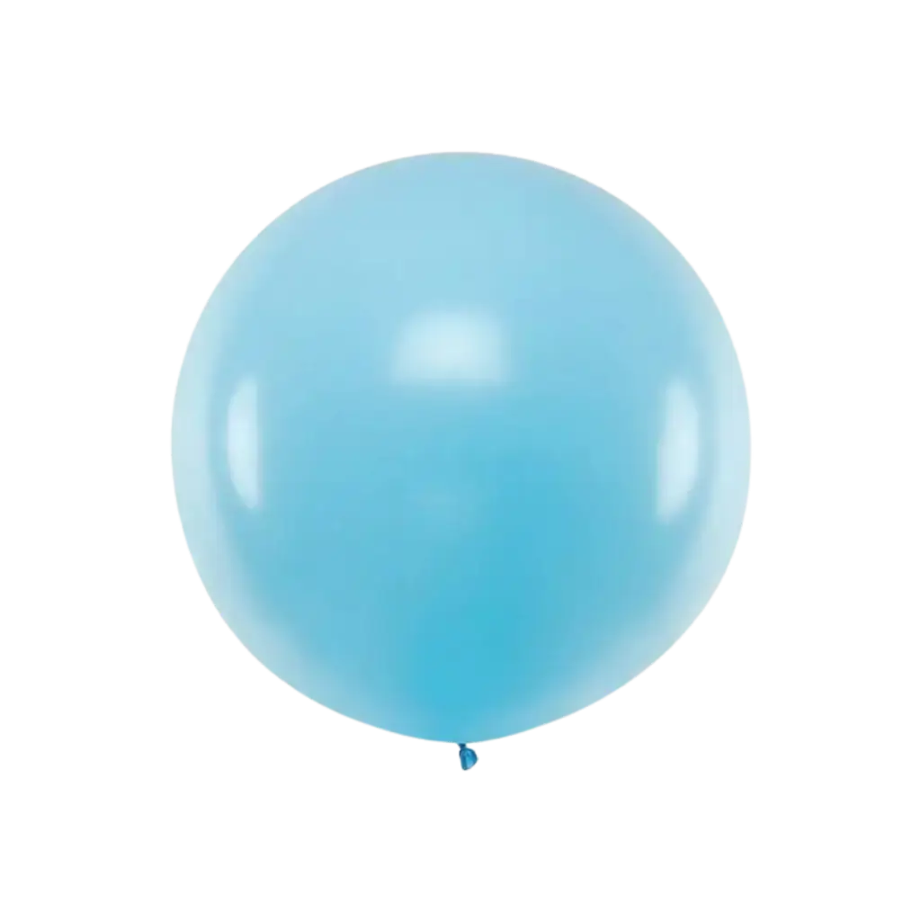 Giant round balloon Light Blue Pastel ø100cm