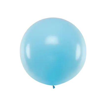Giant round balloon Light Blue Pastel ø100cm