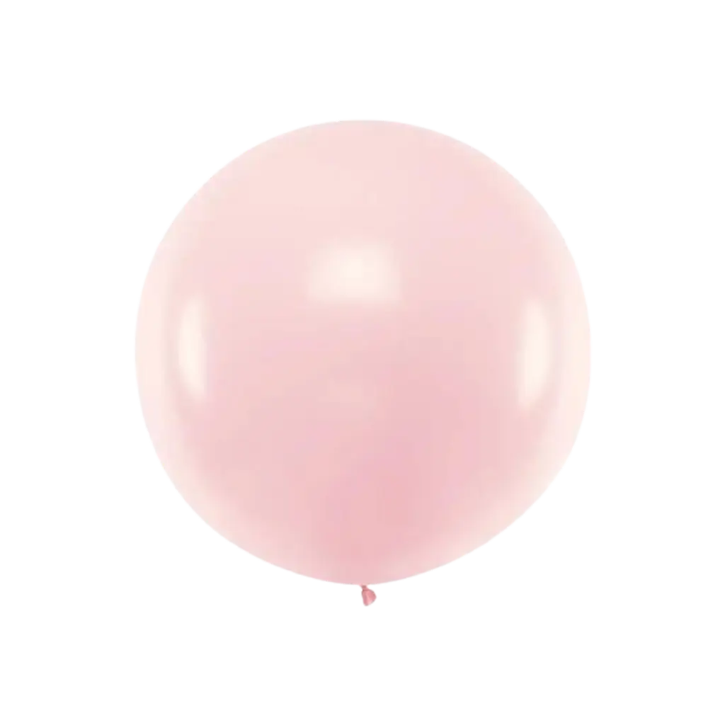 Giant round balloon Light Pink Pastel ø100cm