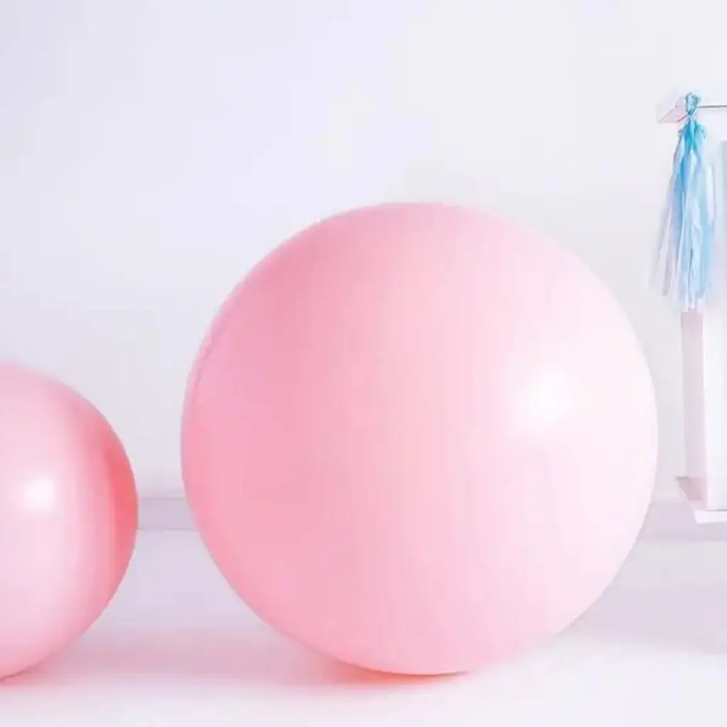Giant round balloon Light Pink Pastel ø100cm