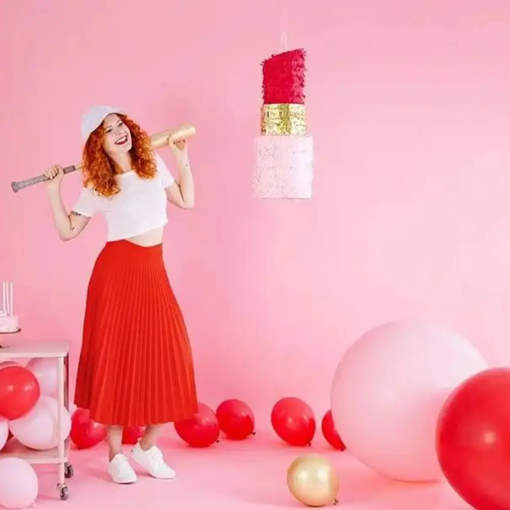 Giant round balloon Light Pink Pastel ø100cm