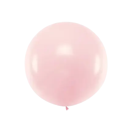 Giant round balloon Light Pink Pastel ø100cm
