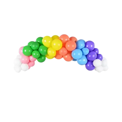 Rainbow Balloon Arch