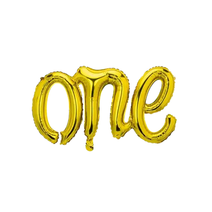 ONE GOLD METAL BALL 66x37cm