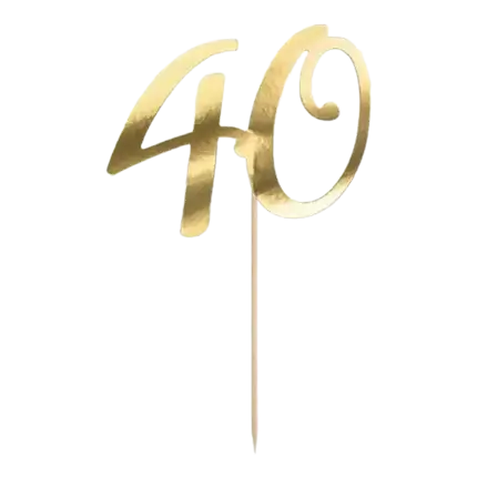 Cake Decoration 40 Gold