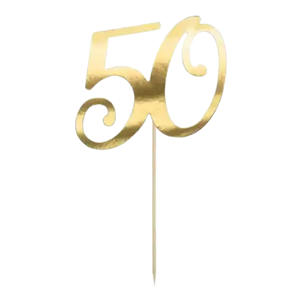 Cake Decoration 50 Gold