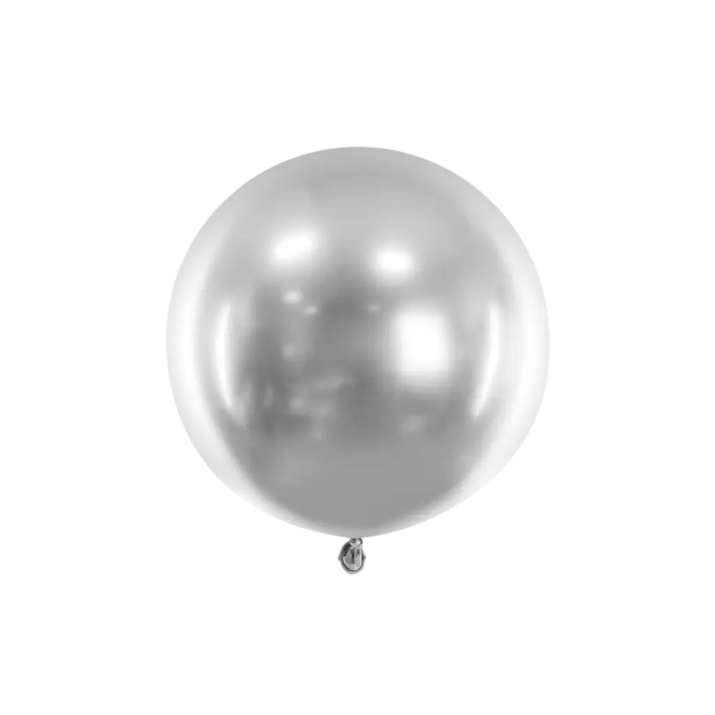 Round Silver Balloon ø60cm