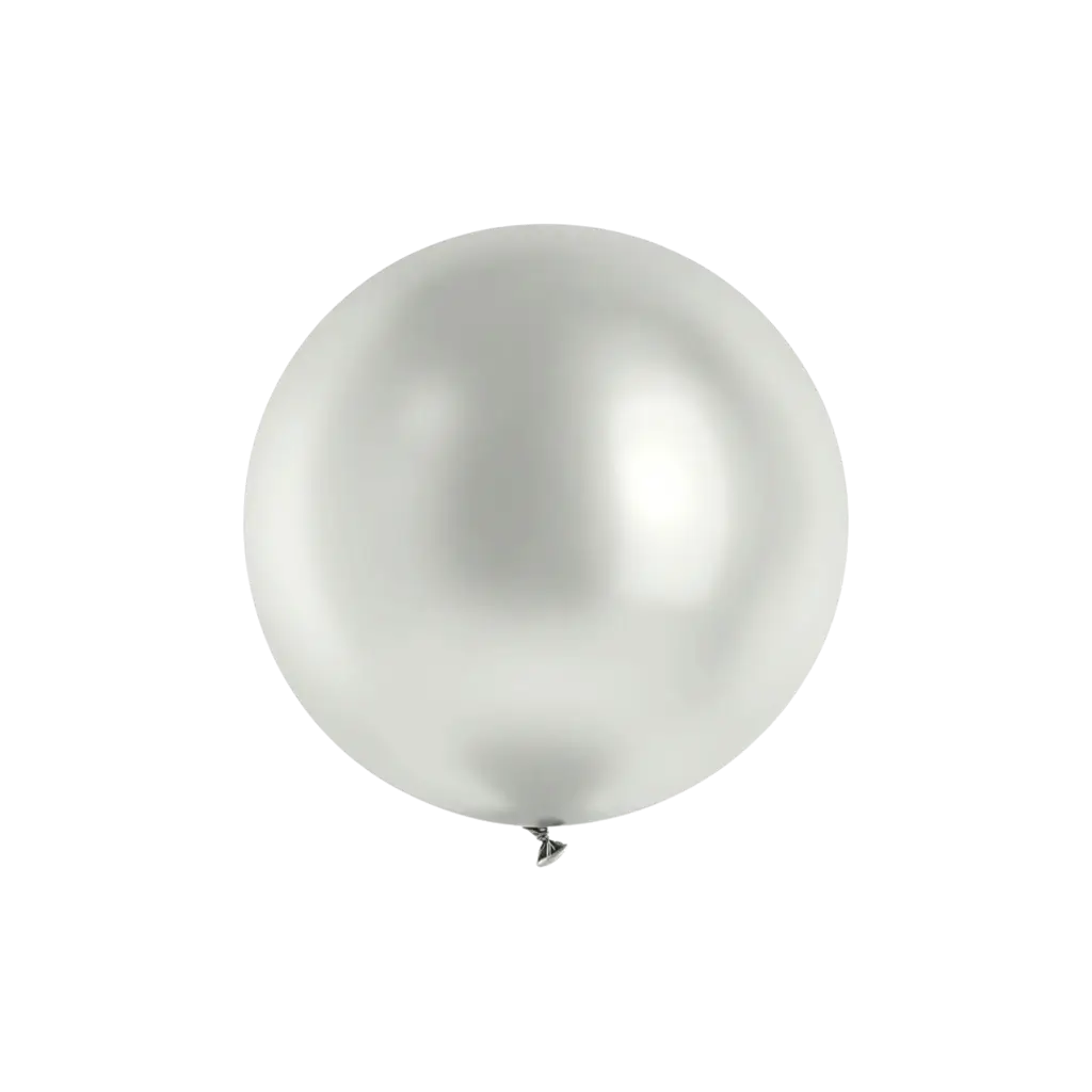 Round Silver Balloon ø60cm