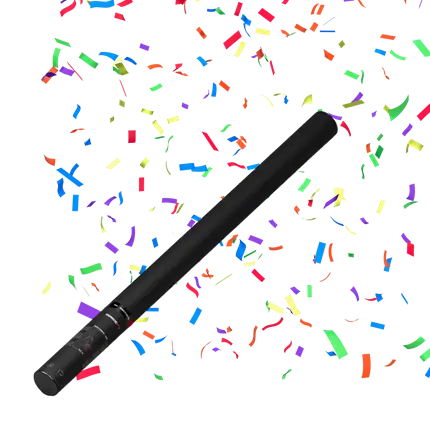 Manual confetti gun 100% Biodegradable 80cm