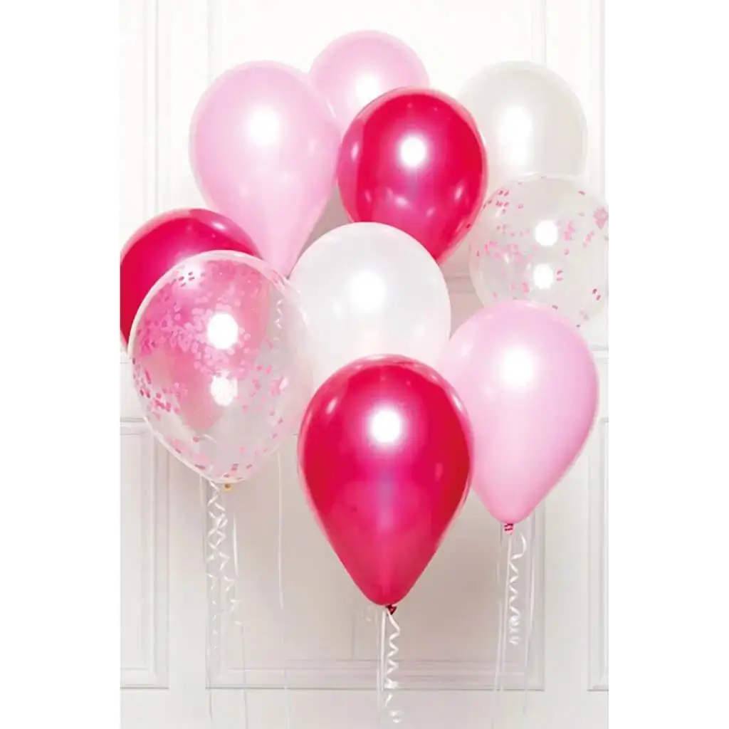 Bouquet of 10 balloons Pink Theme