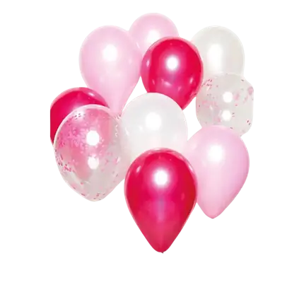Bouquet of 10 balloons Pink Theme