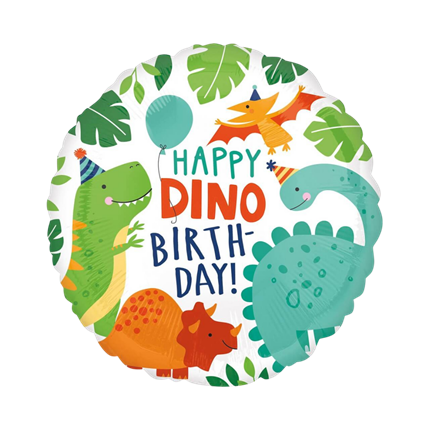 Happy Birthday Dinosaur Balloon