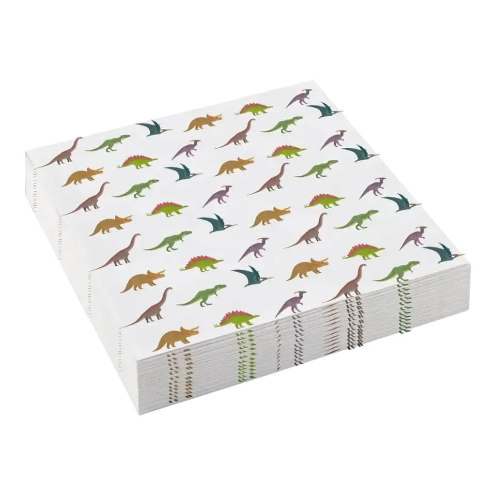Happy Dinosaur Paper Towel (Set of 20)
