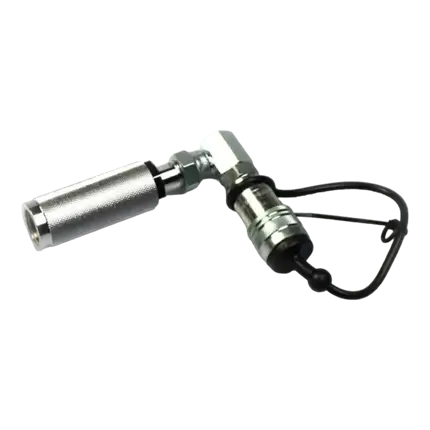 90 degree CO2 cylinder connector