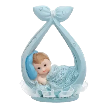 Blue Baby Boy figure in a scarf