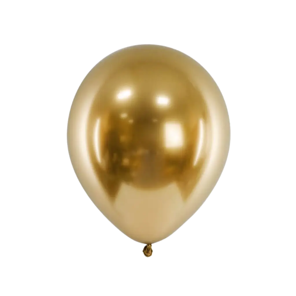 50 Gold Glitter Balloons