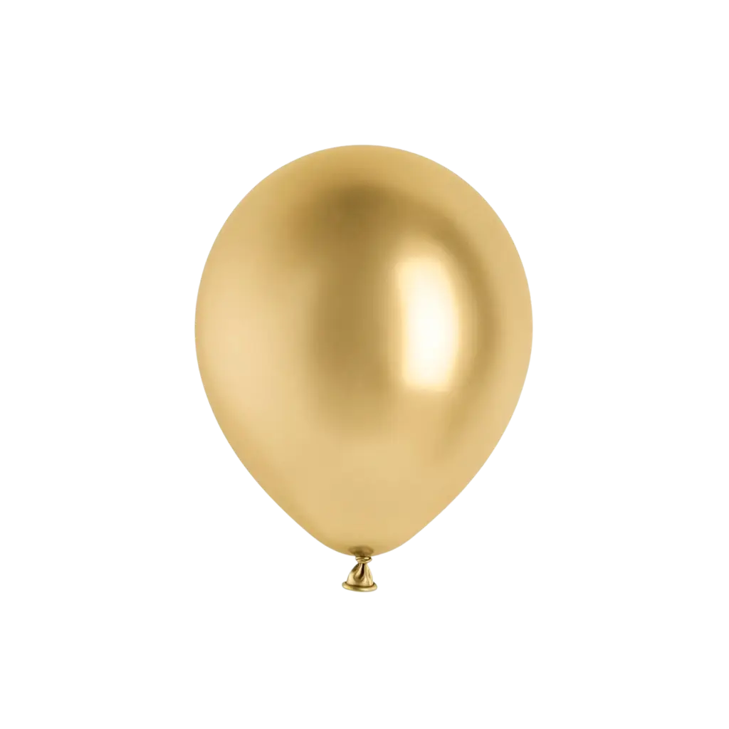 50 Gold Glitter Balloons
