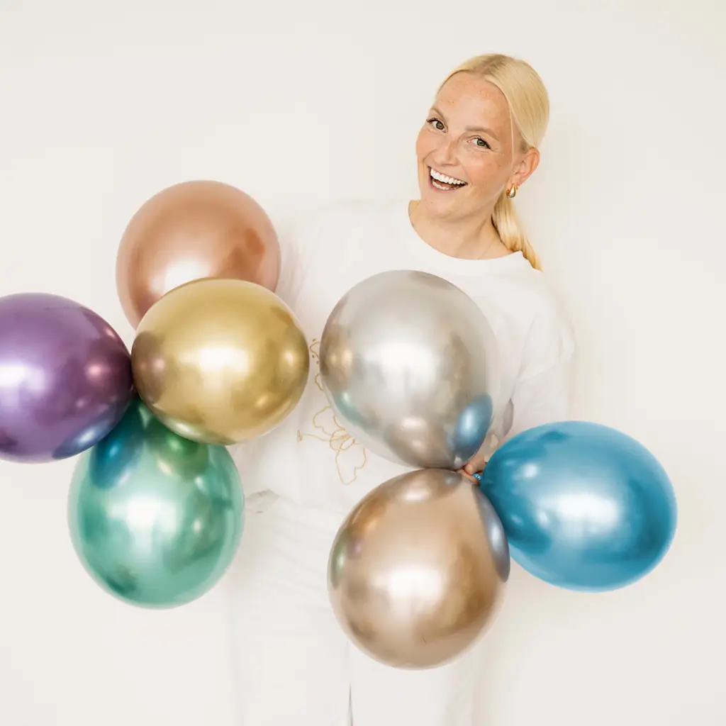 50 Gold Glitter Balloons