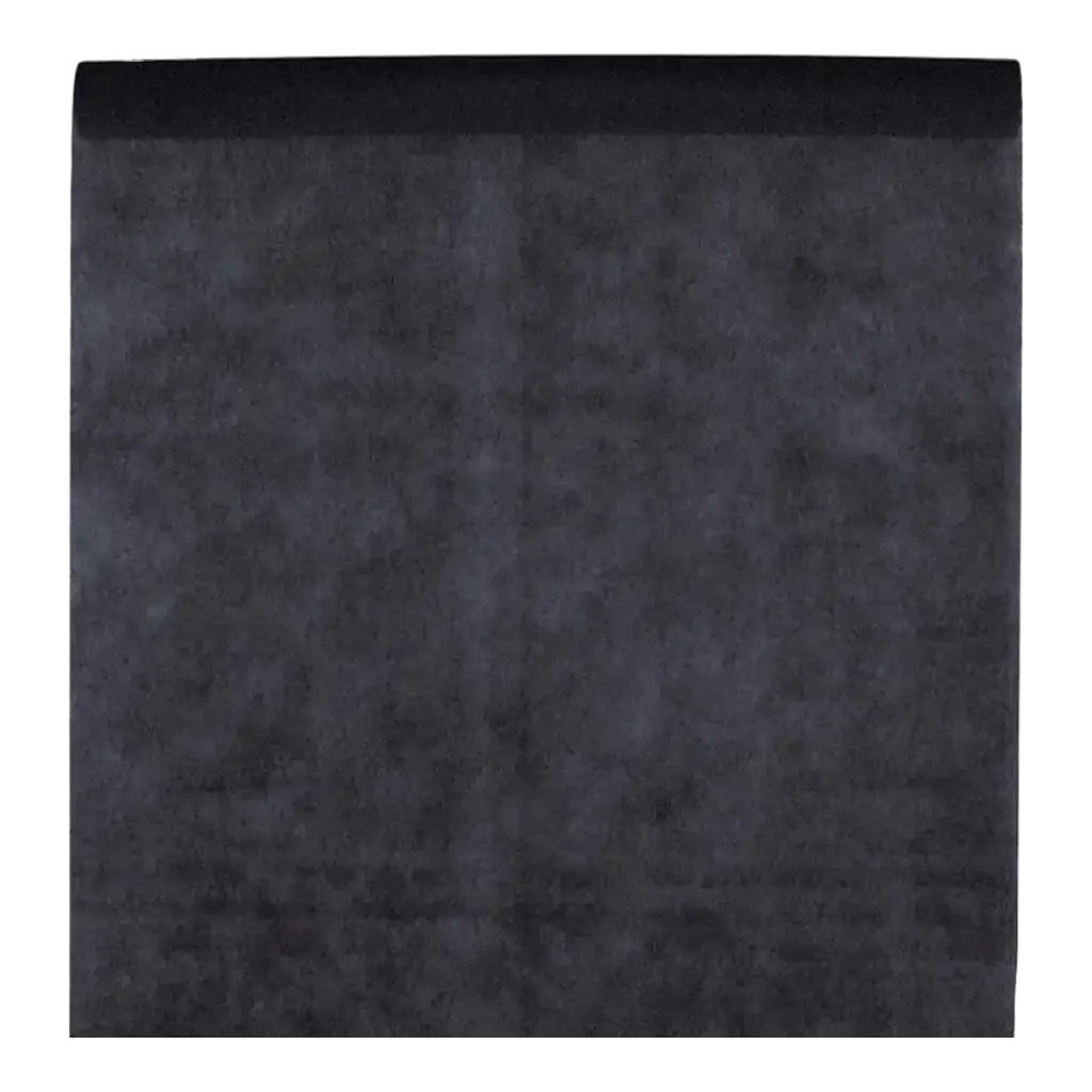 Black non-woven roll tablecloth 10 meters