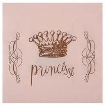 Princess Pink Wreath Napkin (Set of 20)