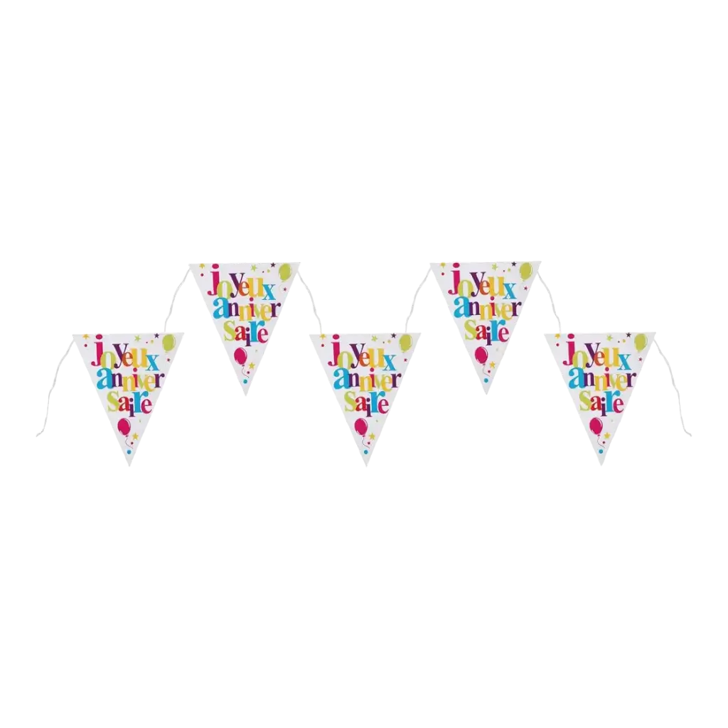 Happy Birthday Banner Multicolour