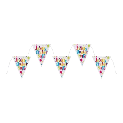 Happy Birthday Banner Multicolour