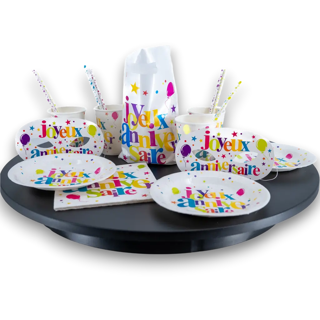 Happy Birthday Kit Multicolour 10 pers.