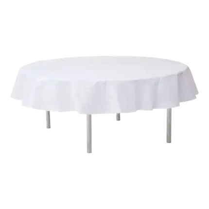 Round white non-woven tablecloth ø180cm