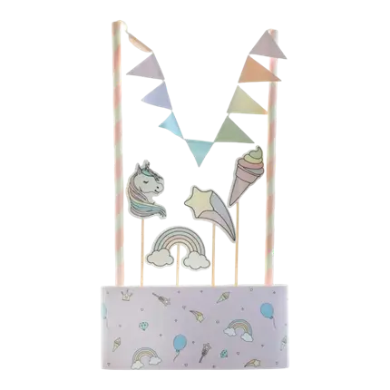 Pink Unicorn Cake Decoration